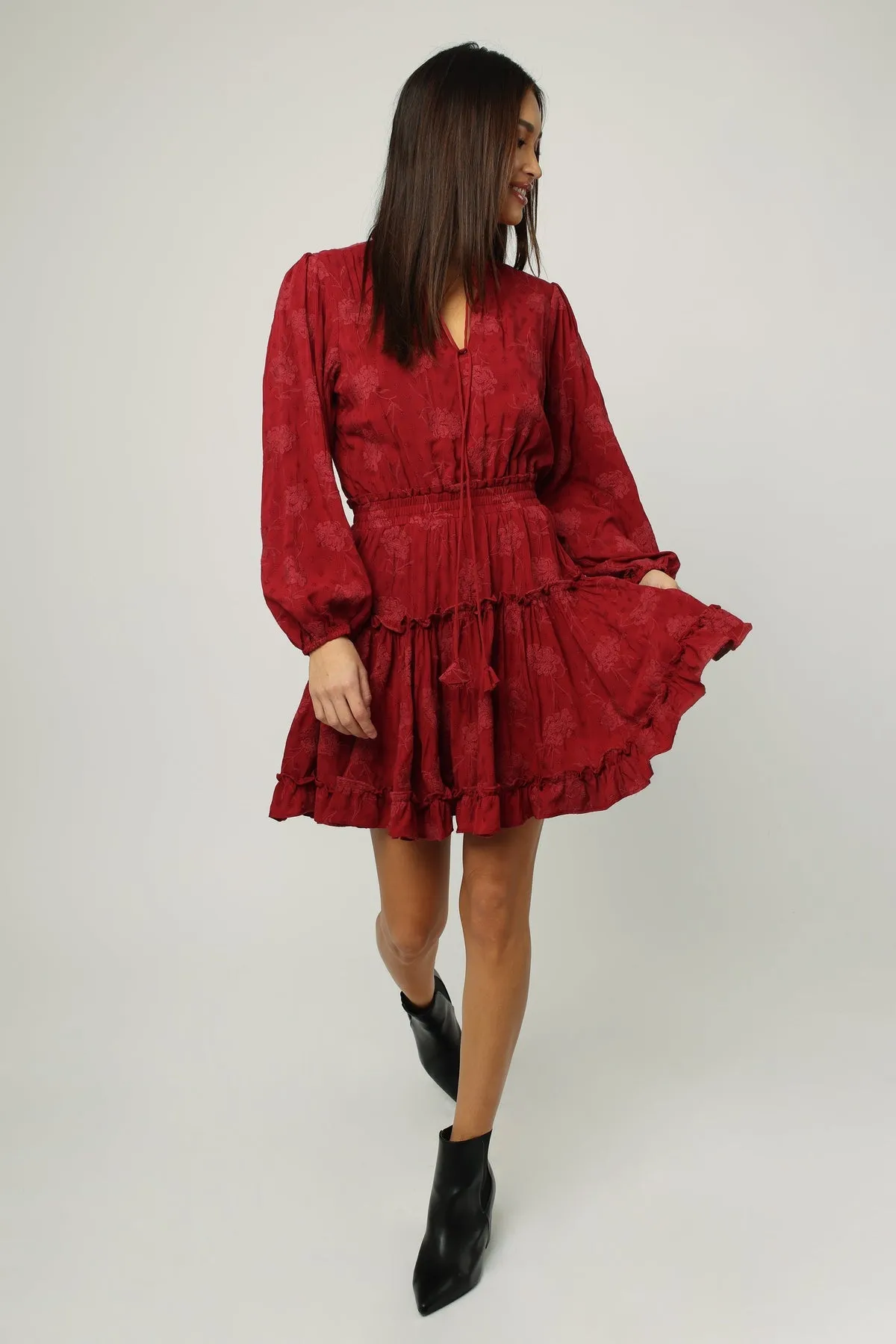 Abella Log-Sleeve Dress