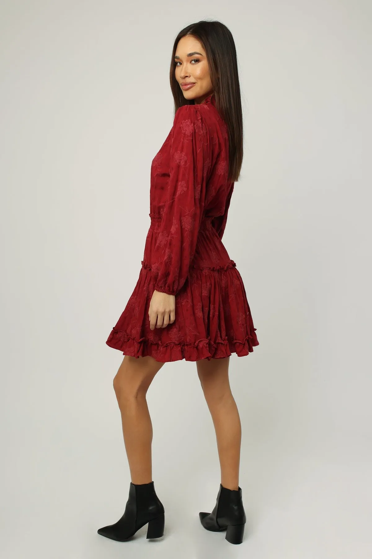 Abella Log-Sleeve Dress