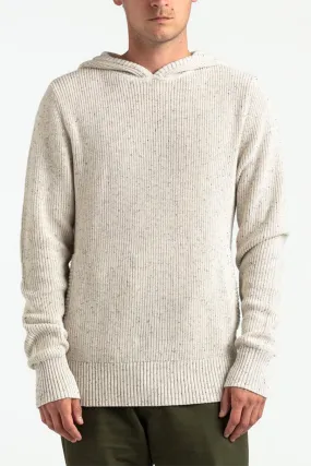 Across Knit Hoodie | Off White