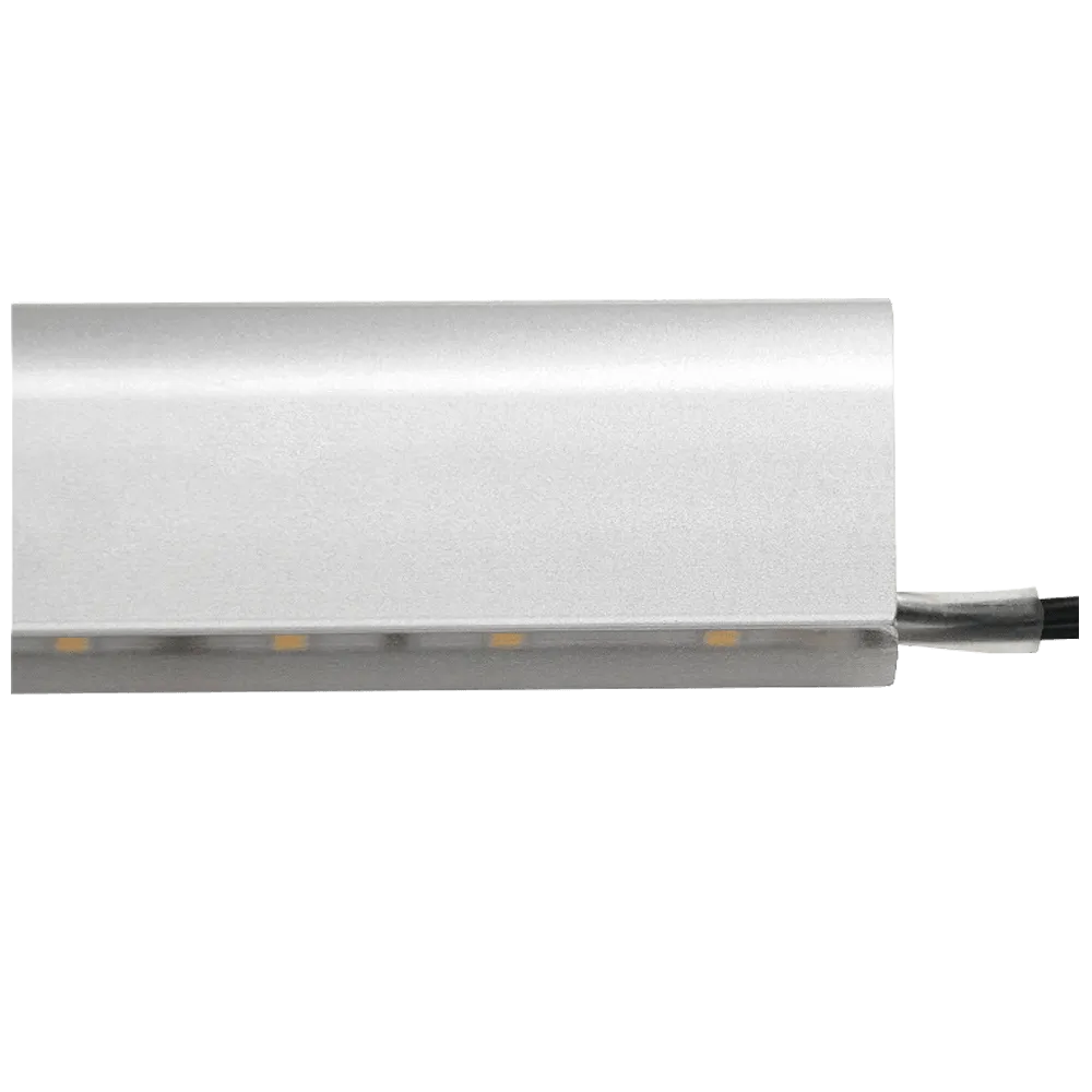 AP16F Aluminum Oval Wardrobe Hanging Rail 10 Pack LED lighted Closet Rod Fixture