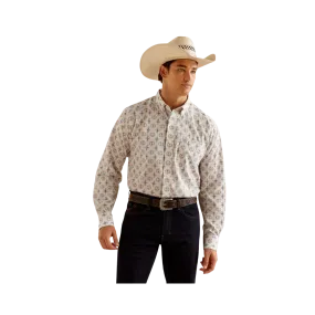 Ariat Men's Wrinkle Free Remington Classic Fit Oatmeal Shirt