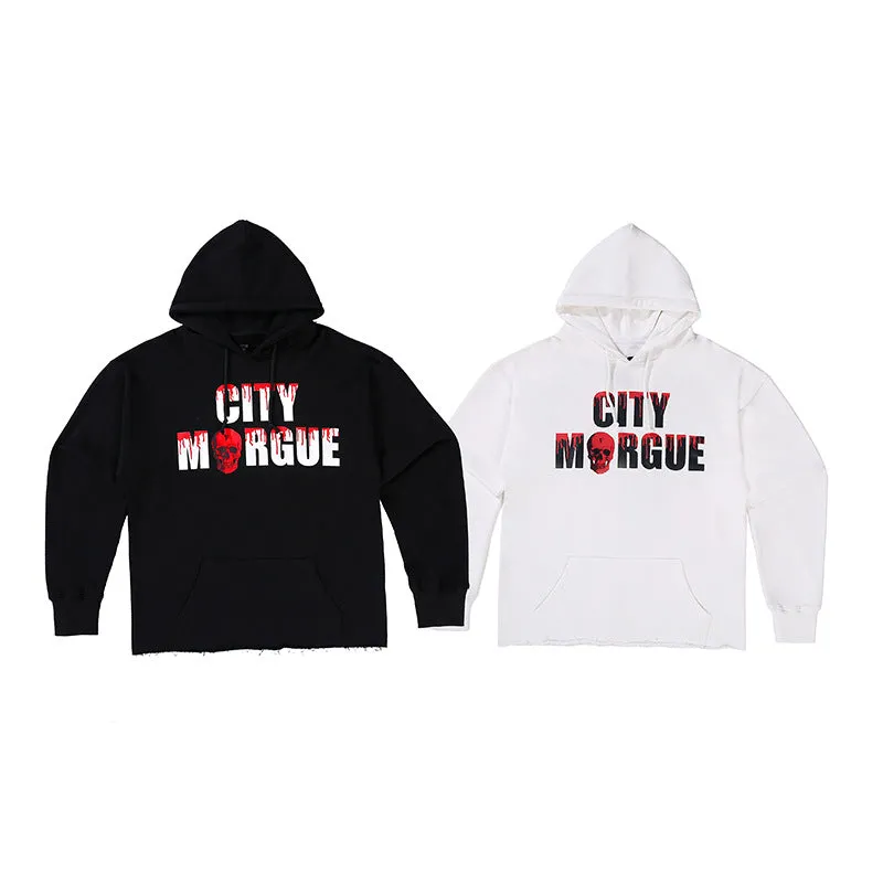 Bone Vlone Hoodie Skull Hip-Hop Street Men and Women Loose Sweater Coat