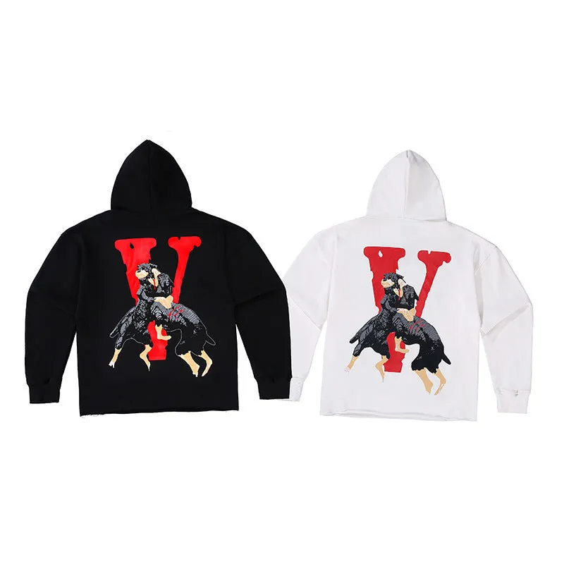 Bone Vlone Hoodie Skull Hip-Hop Street Men and Women Loose Sweater Coat