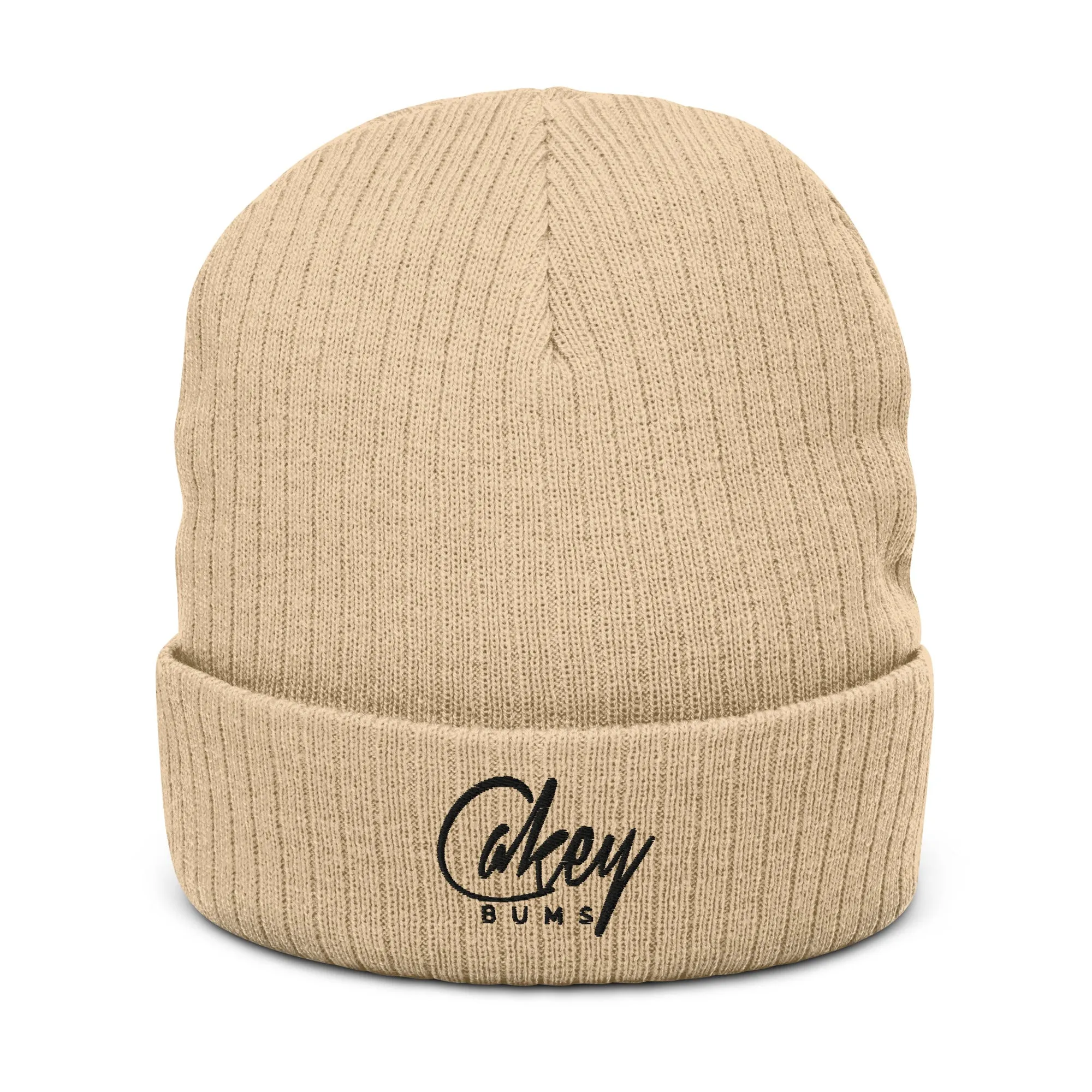 CakeyBums Ribbed knit beanie