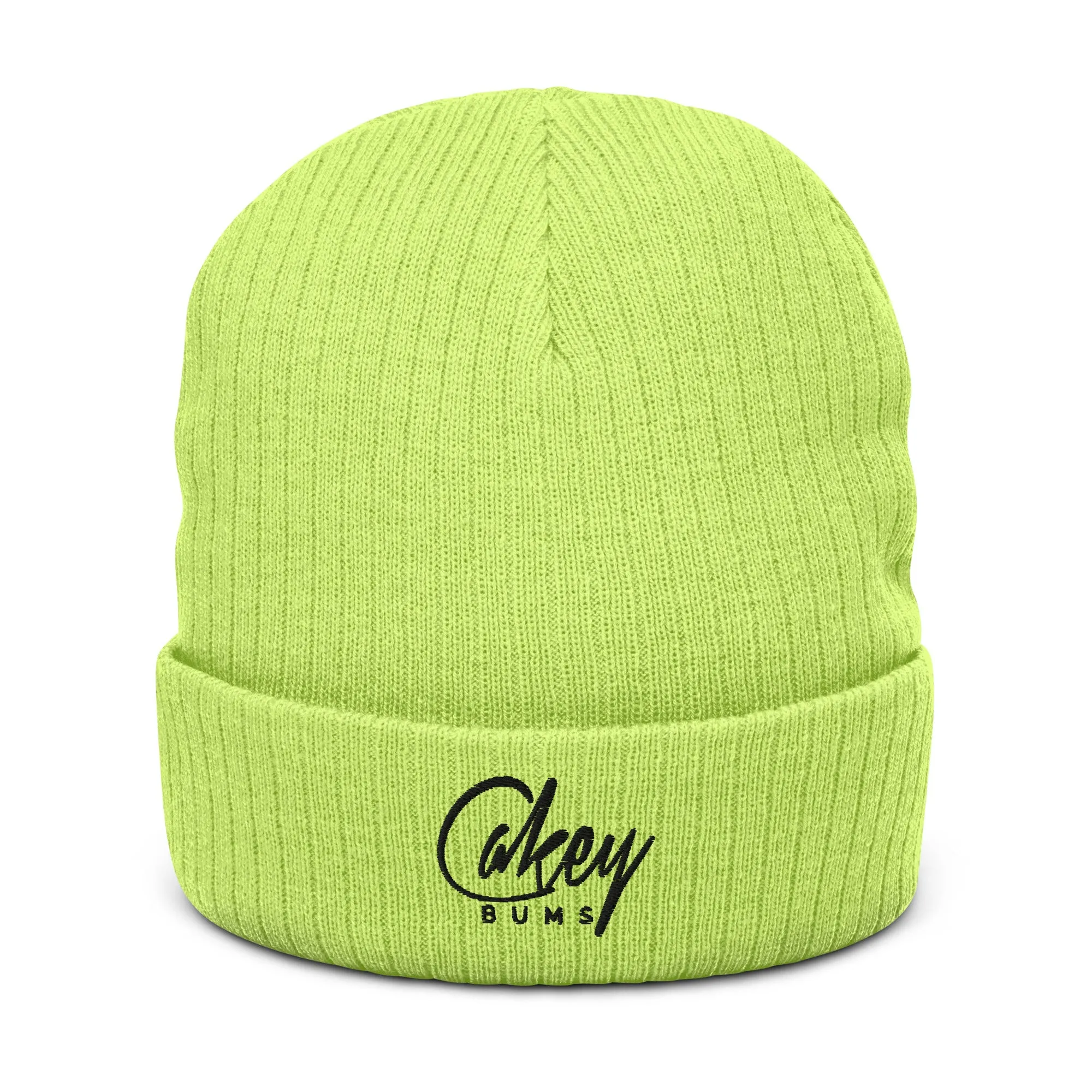 CakeyBums Ribbed knit beanie