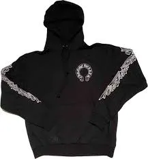 Chrome Hearts "Scroll" Hoodie Black
