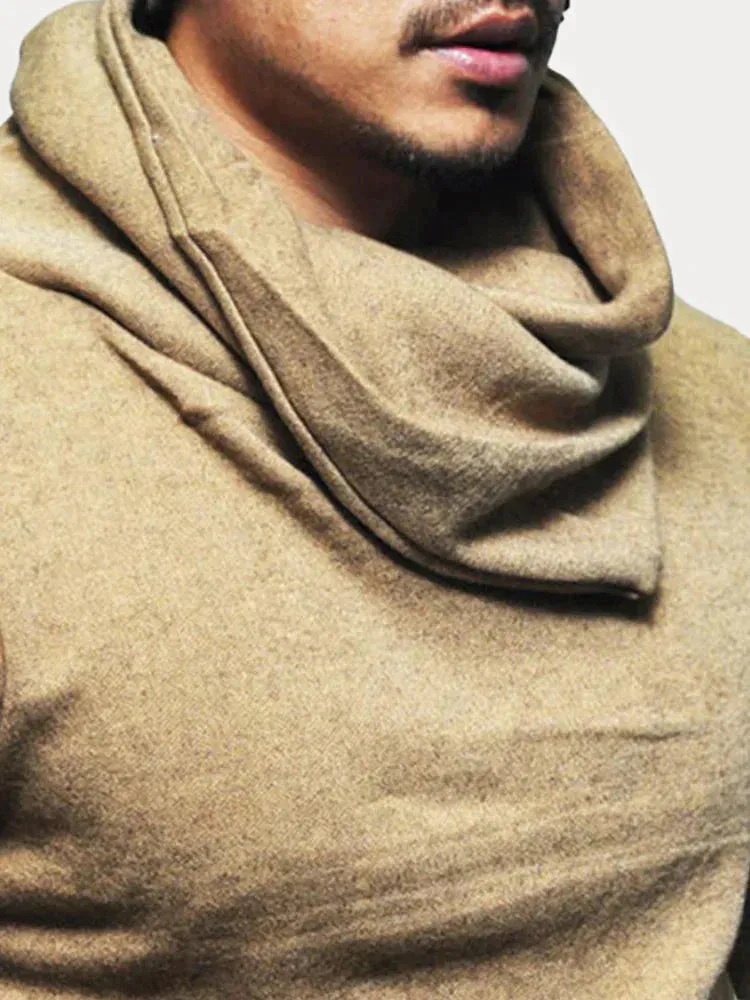 Coofandy Solid Stacked Collar Hoodie