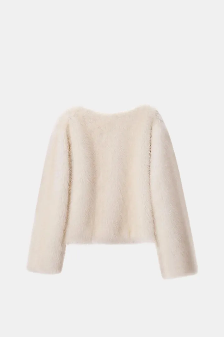 Crop Fur Coat