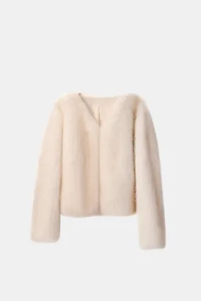 Crop Fur Coat