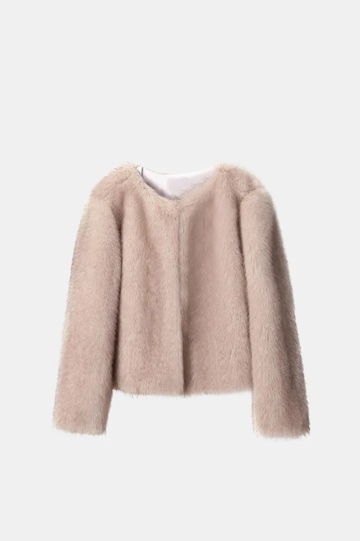 Crop Fur Coat