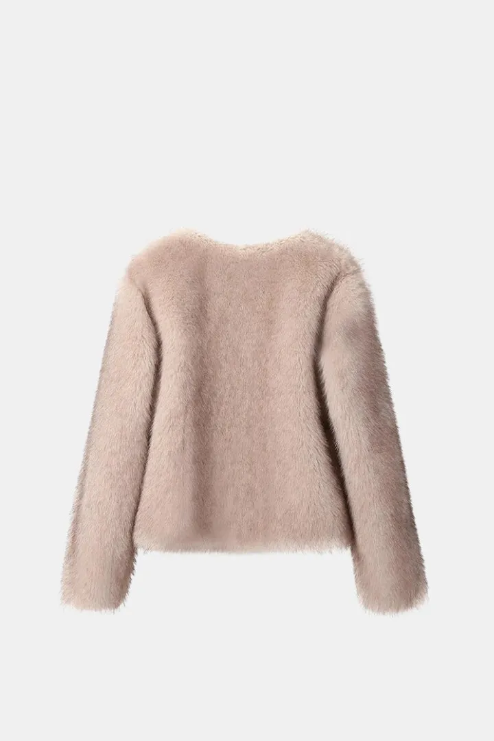 Crop Fur Coat