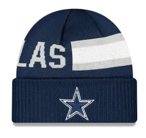 Dallas Cowboys Navy 2024 New Era Cold Weather Tech Knit Beanie