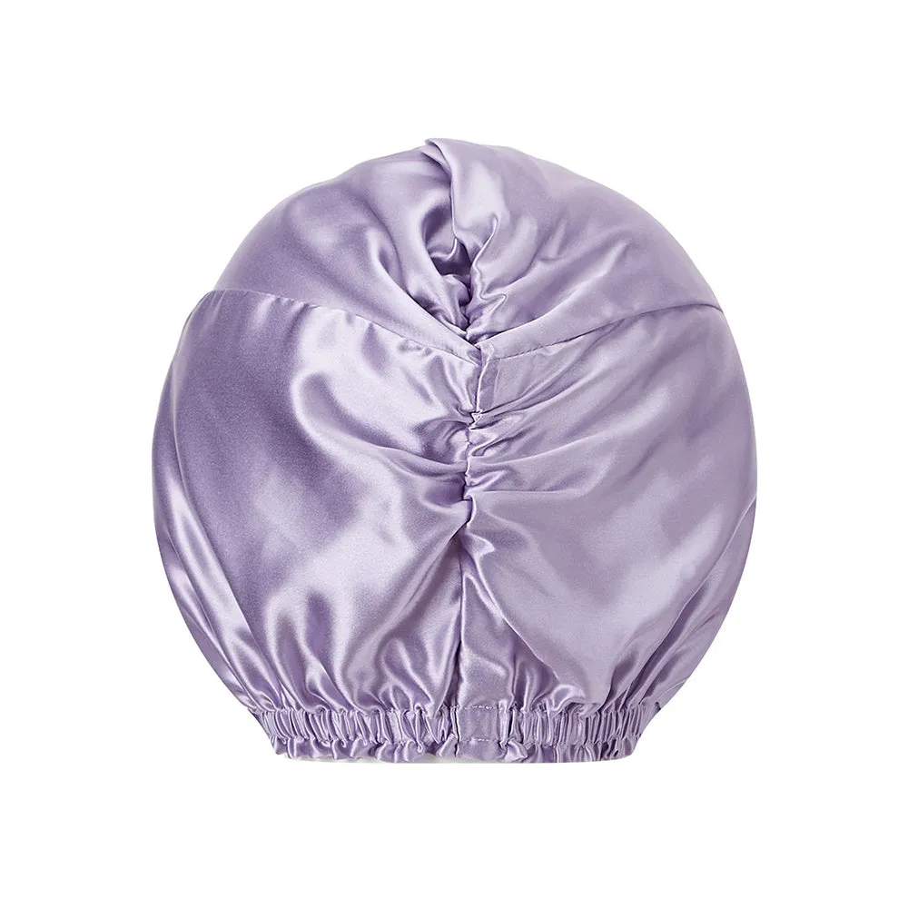 Double Layer Silk Bonnet - Lavender