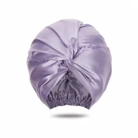 Double Layer Silk Bonnet - Lavender