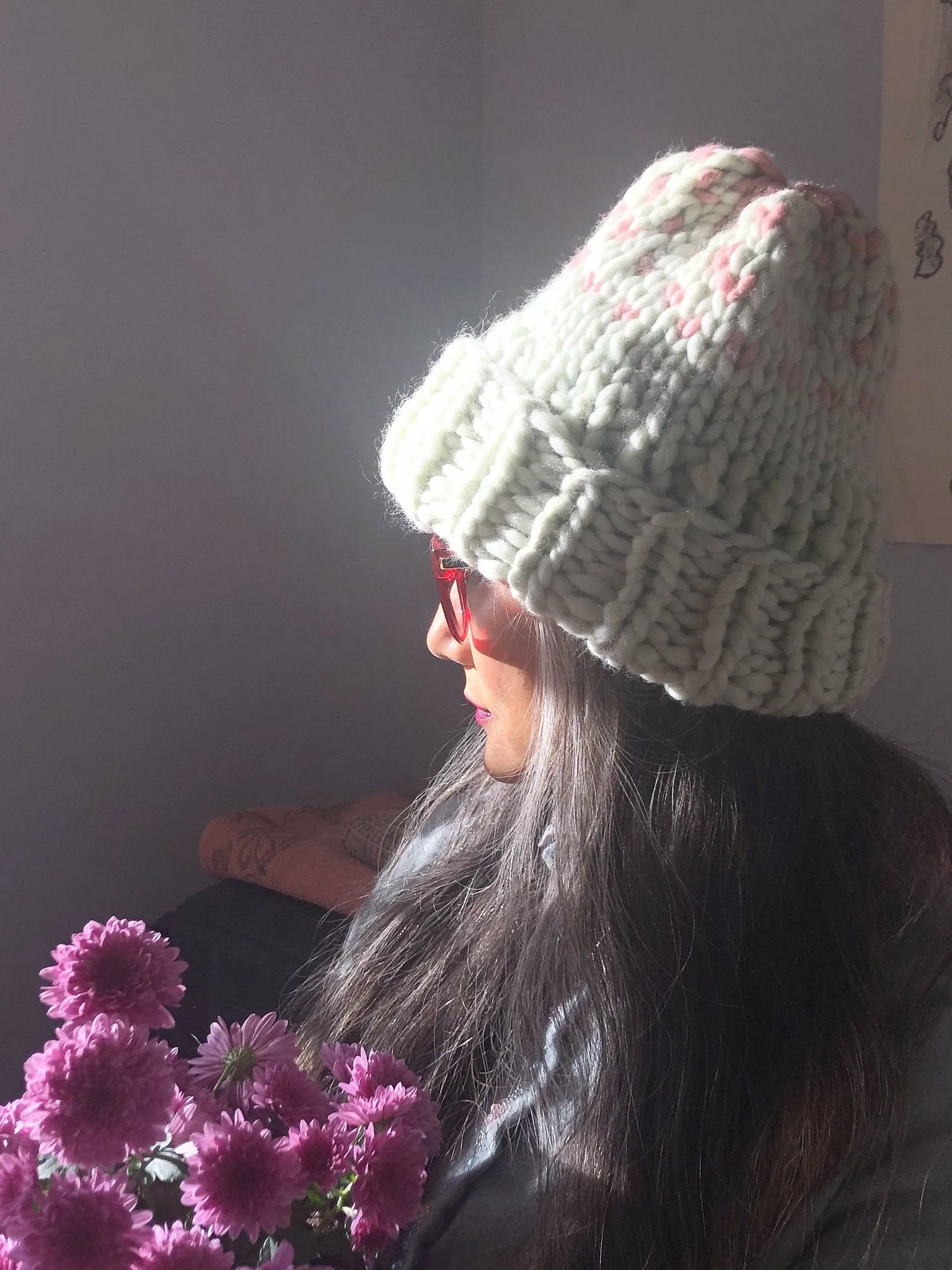 Edelweiss Hat with 2 colors - Merino