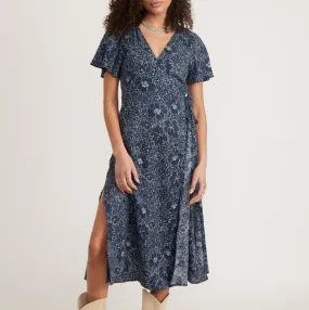 Emlyn Midi Dress - Indigo Floral