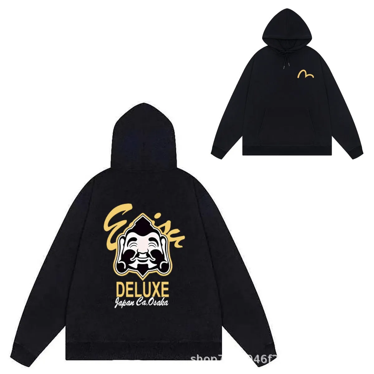 Evisu Hoodie Letter Print Male