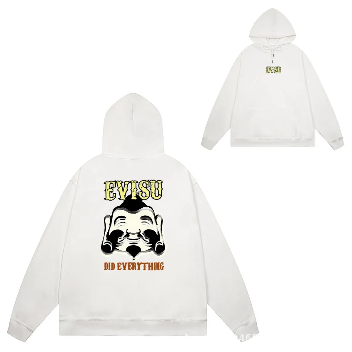 Evisu Hoodie Letter Print Male