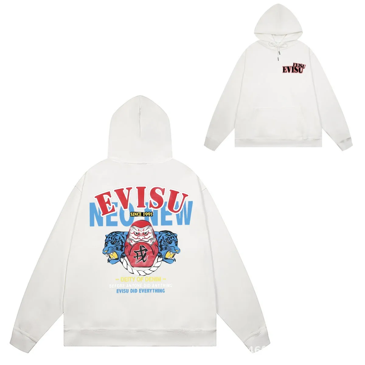 Evisu Hoodie Letter Print Male
