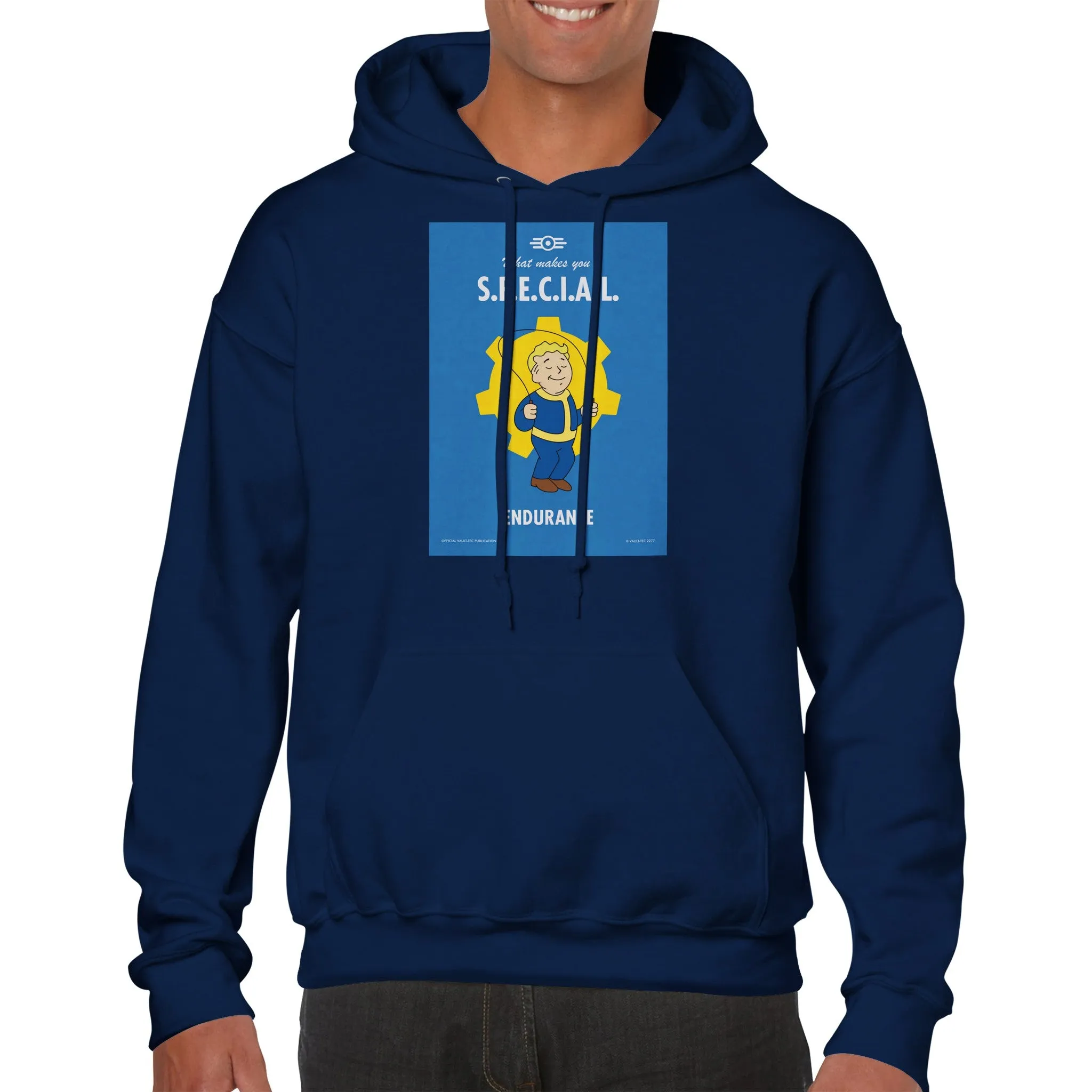 Fallout Hoodie - What Makes You S.P.E.C.I.A.L. Endurance Artwork - Premium Unisex Pullover Hoodie