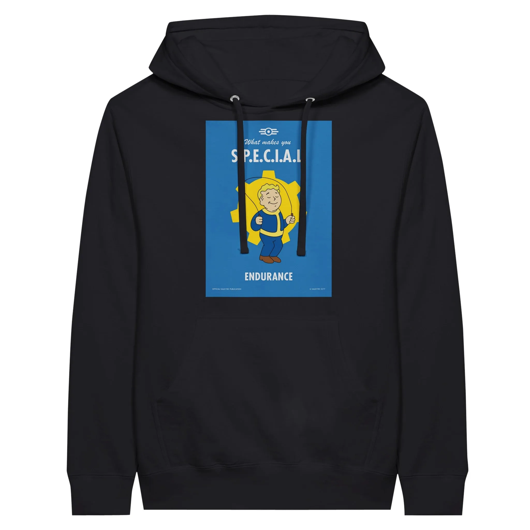 Fallout Hoodie - What Makes You S.P.E.C.I.A.L. Endurance Artwork - Premium Unisex Pullover Hoodie
