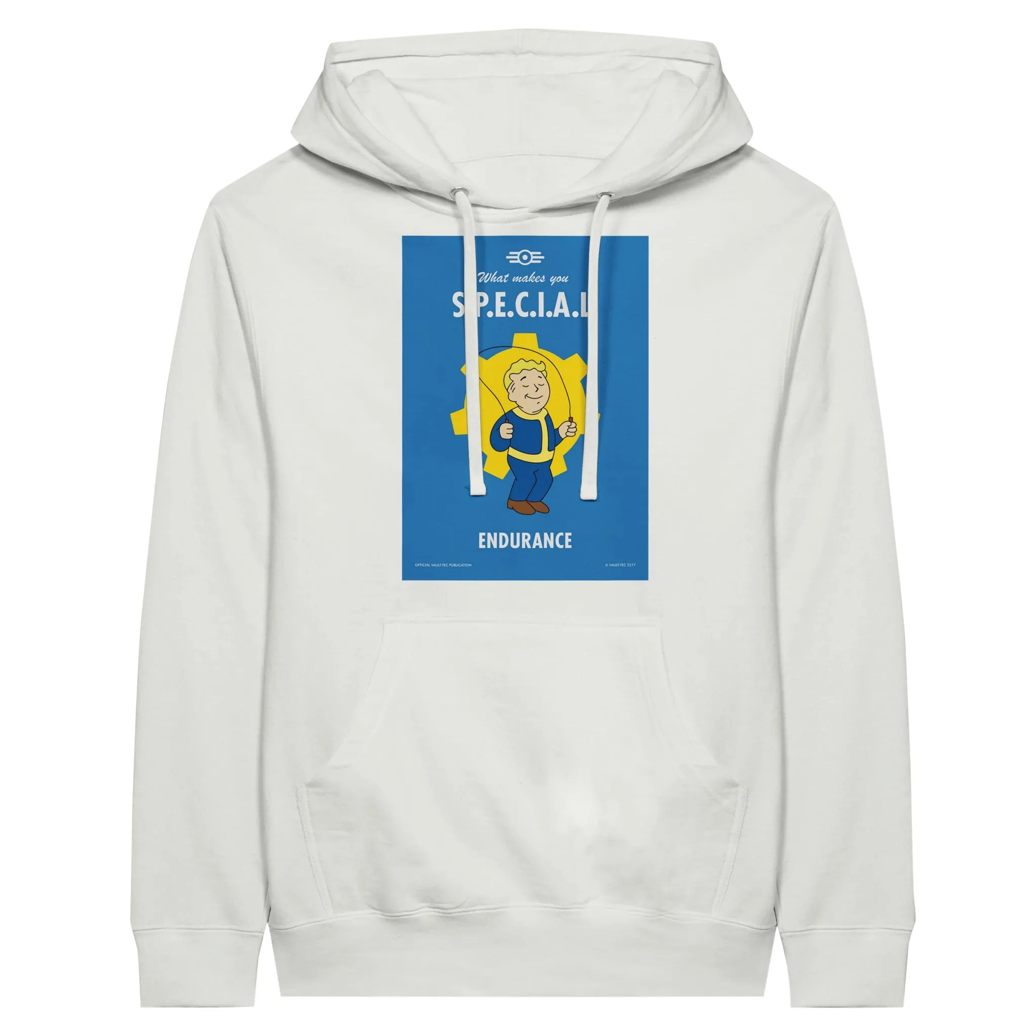 Fallout Hoodie - What Makes You S.P.E.C.I.A.L. Endurance Artwork - Premium Unisex Pullover Hoodie