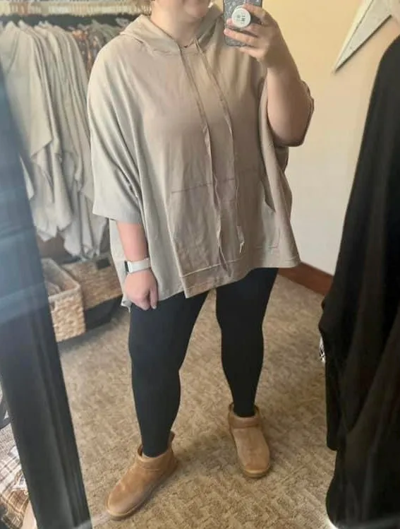 French Terry Poncho