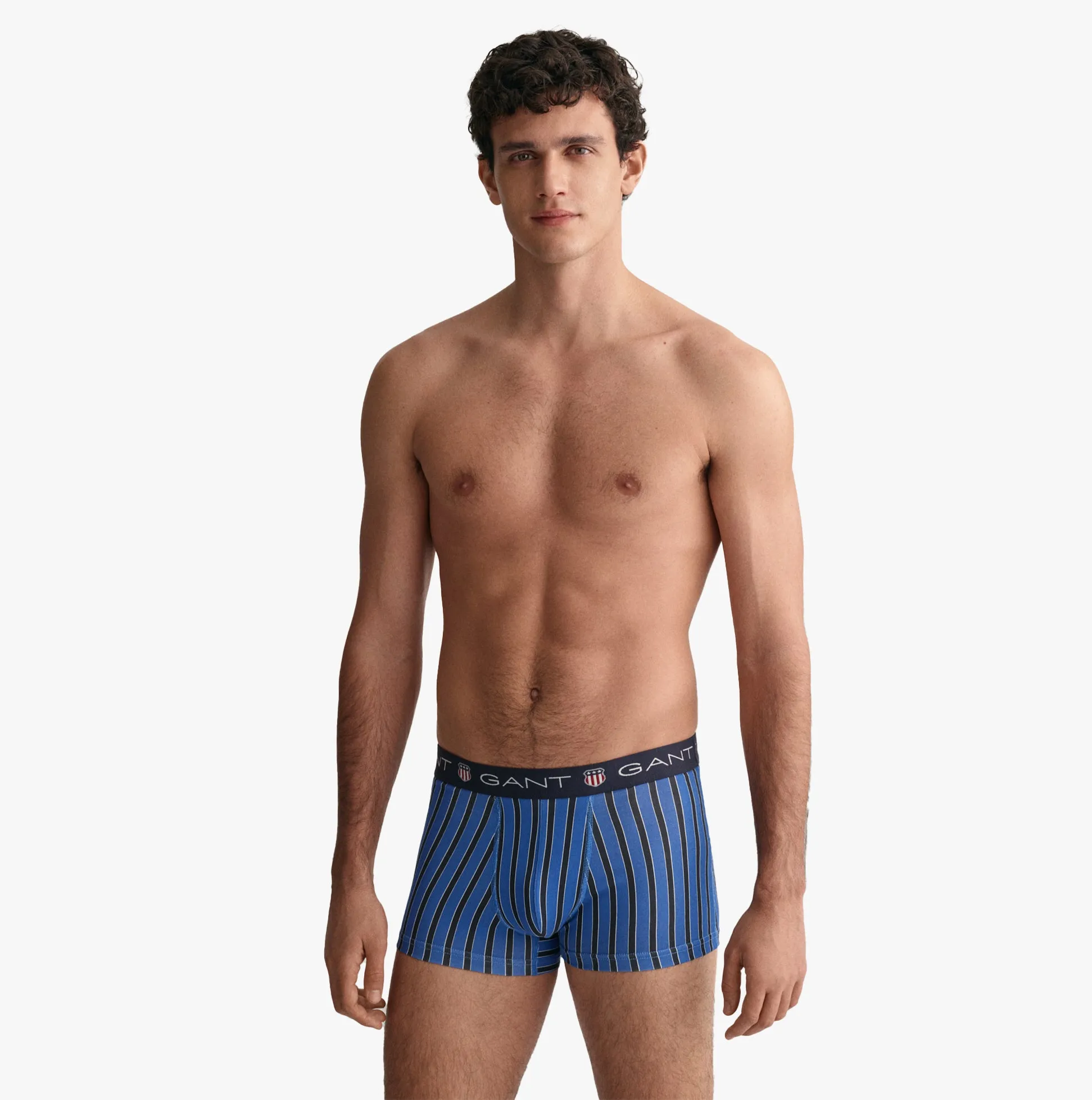 GANT SHIELD STRIPE Mens Trunks 3-Pack Evening Blue