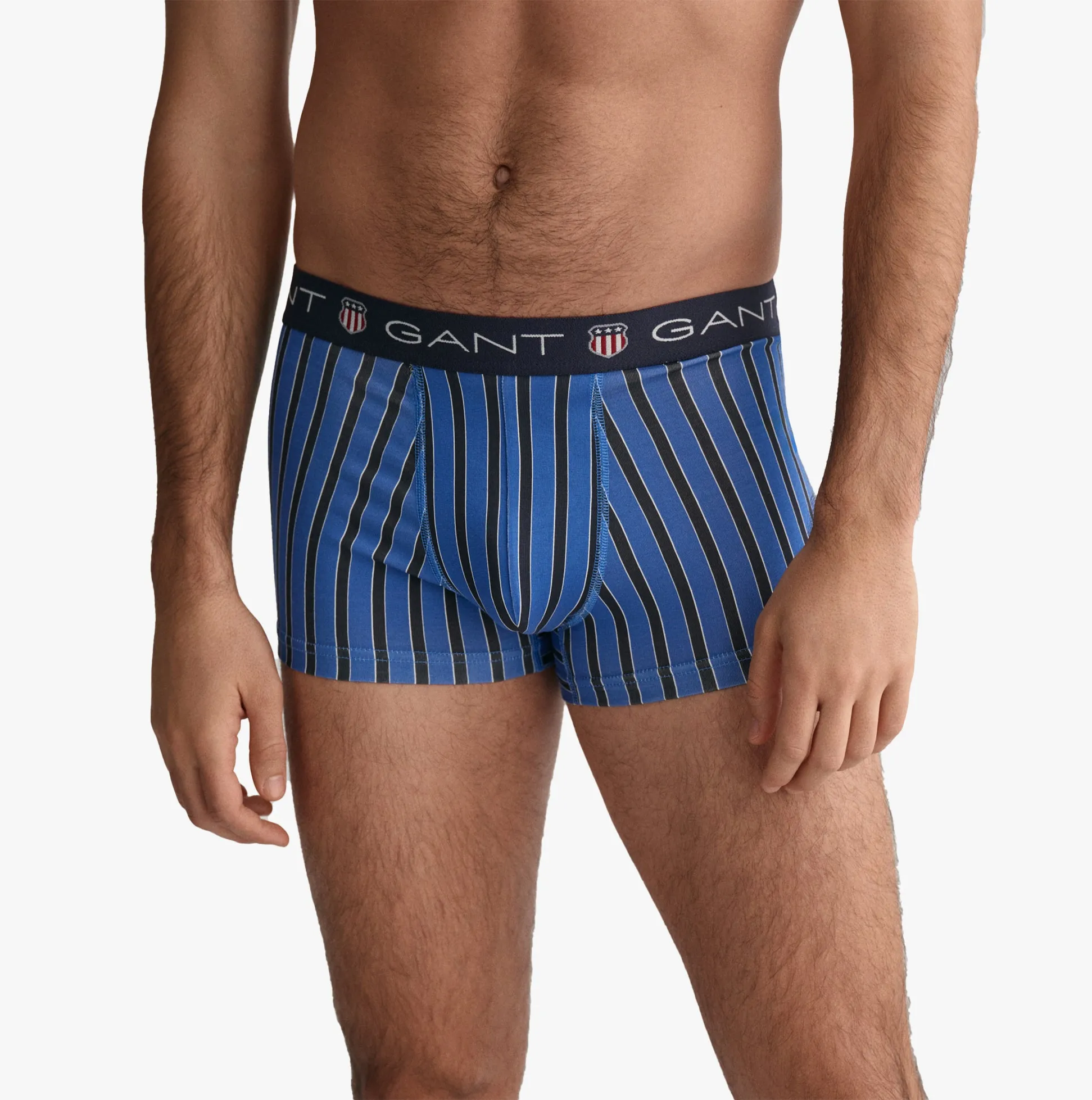 GANT SHIELD STRIPE Mens Trunks 3-Pack Evening Blue