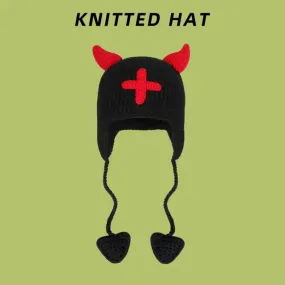 Gothic Cross Knit Hat