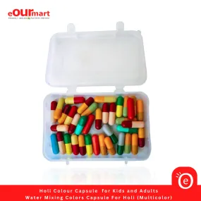 Holi Colour Capsule  for Kids and Adults | Water Mixing Colors Capsule For Holi (Multicolor)