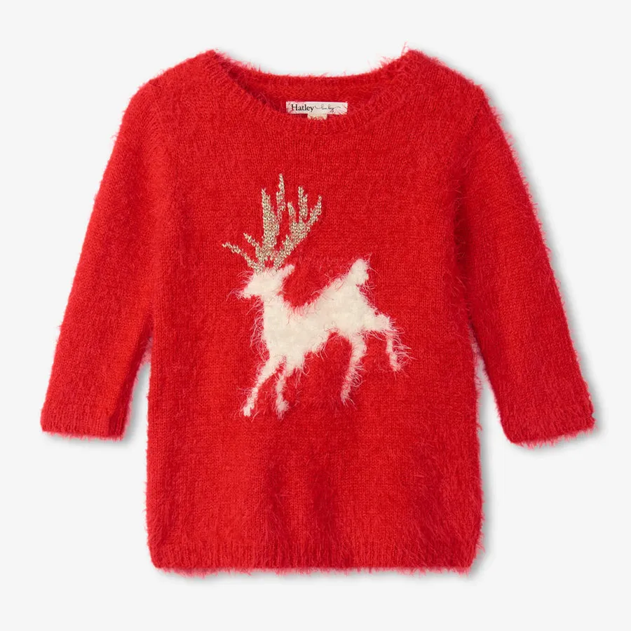 Holideer Fuzzy Baby Sweater Dress