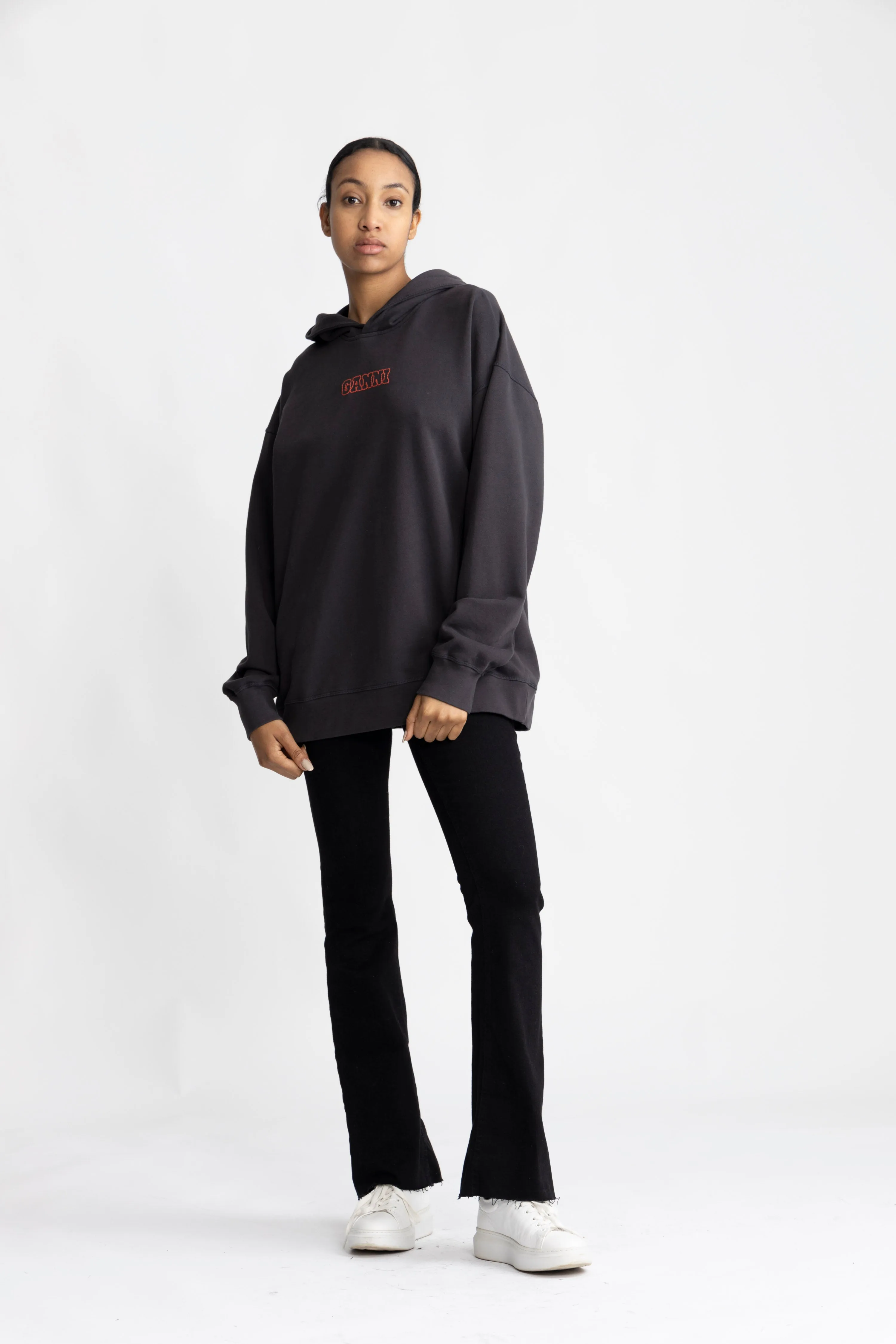 Isoli Rose Oversized Hoodie - Phantom