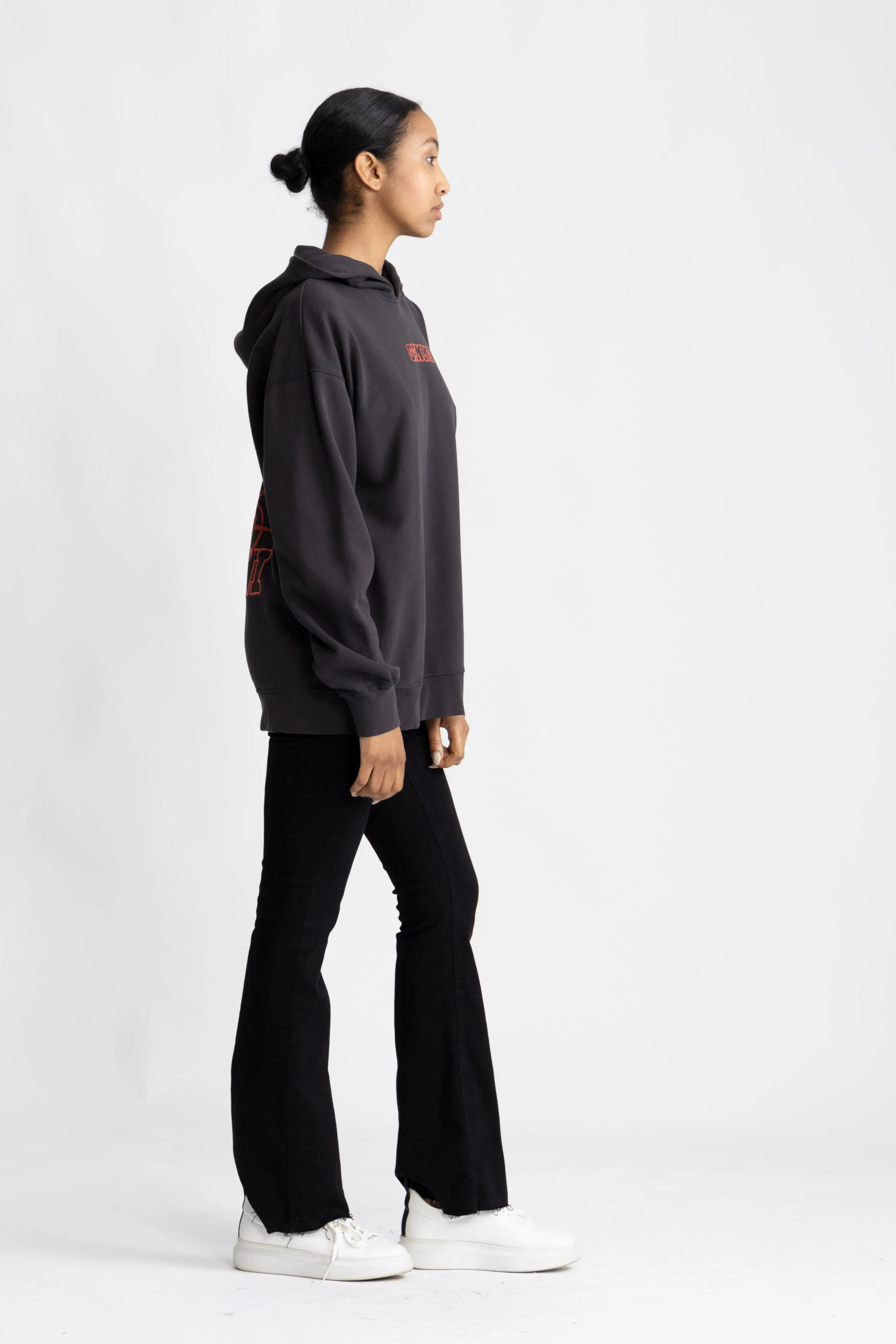 Isoli Rose Oversized Hoodie - Phantom