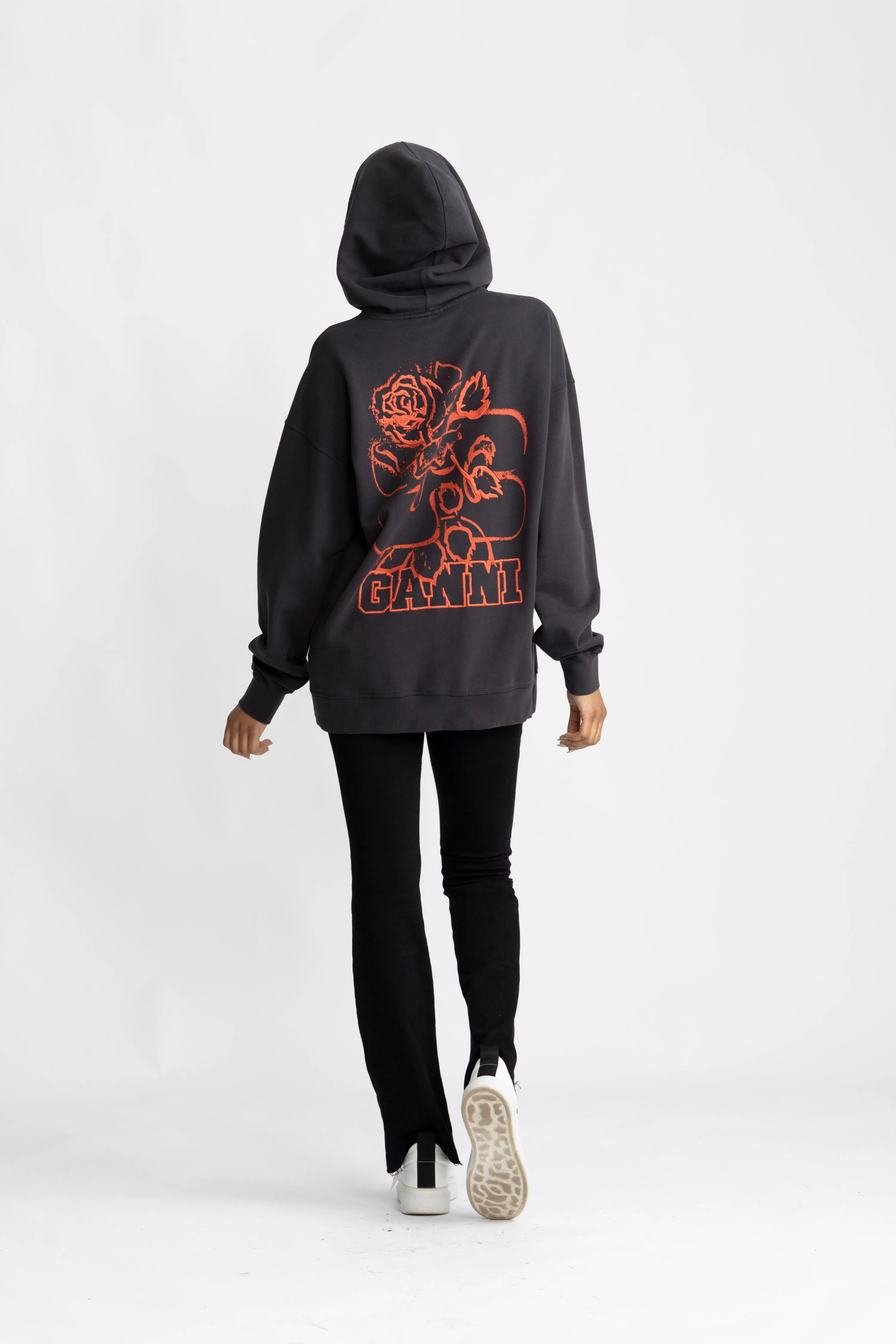 Isoli Rose Oversized Hoodie - Phantom