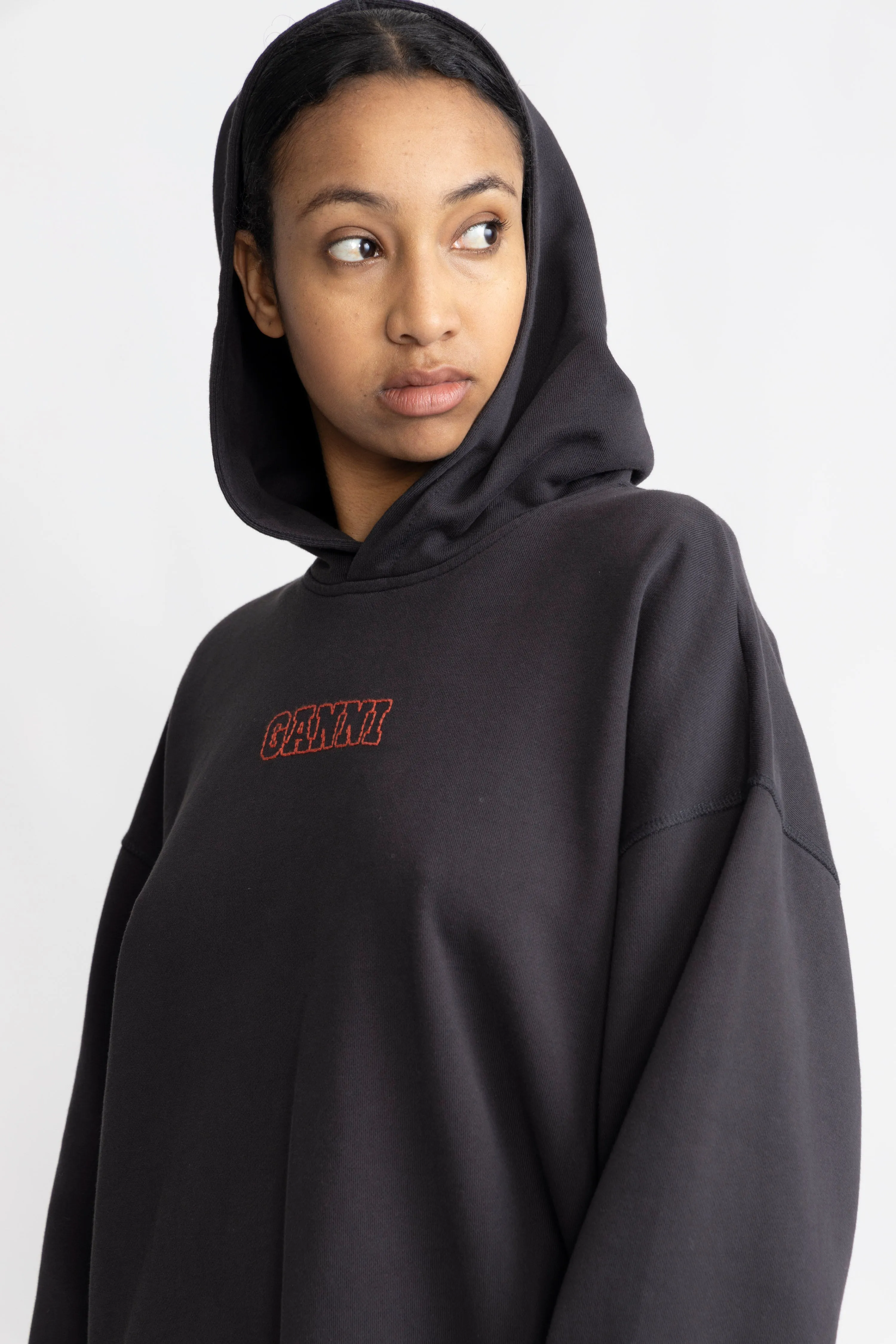 Isoli Rose Oversized Hoodie - Phantom