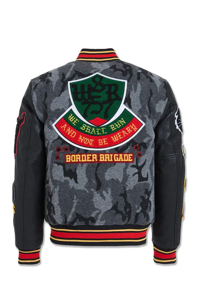 JORDAN CRAIG HELLCAT VARSITY JACKET (BLACK CAMO)