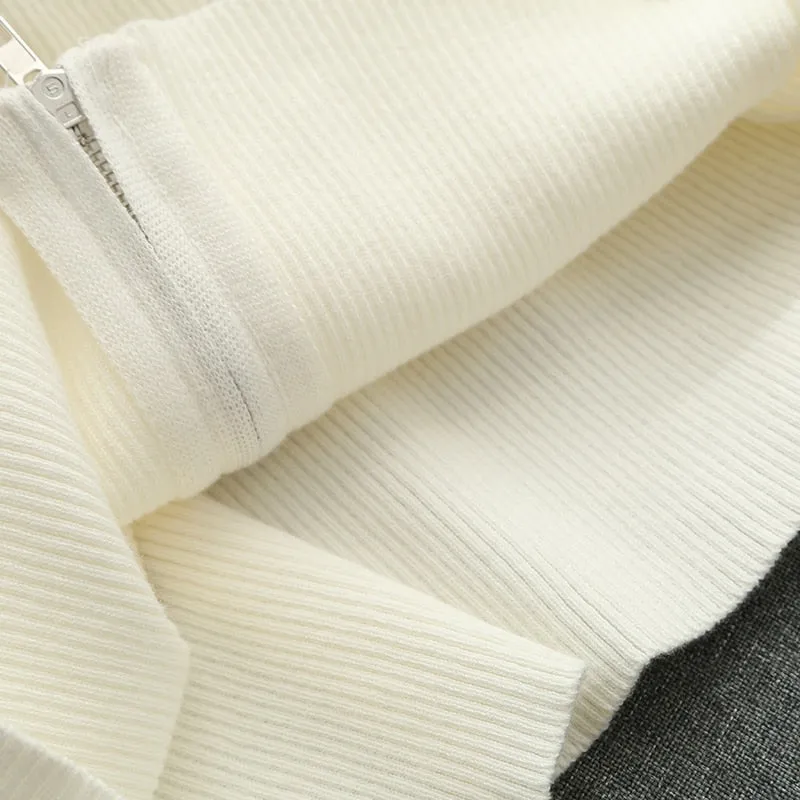 Knitted Cotton Hoodie