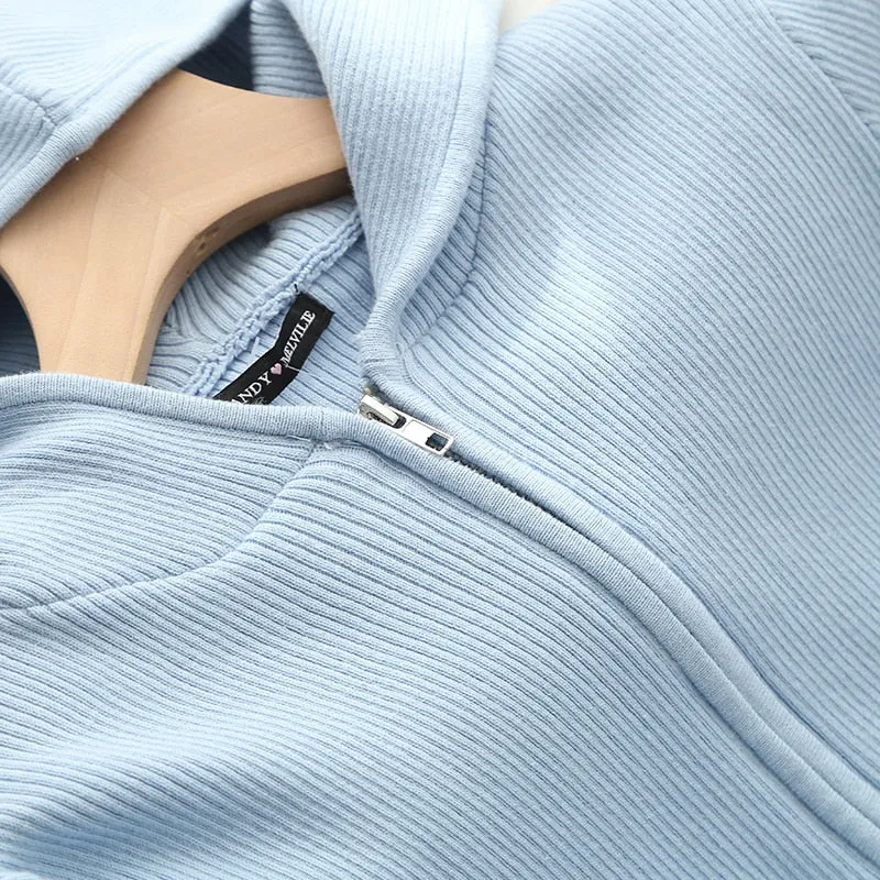 Knitted Cotton Hoodie