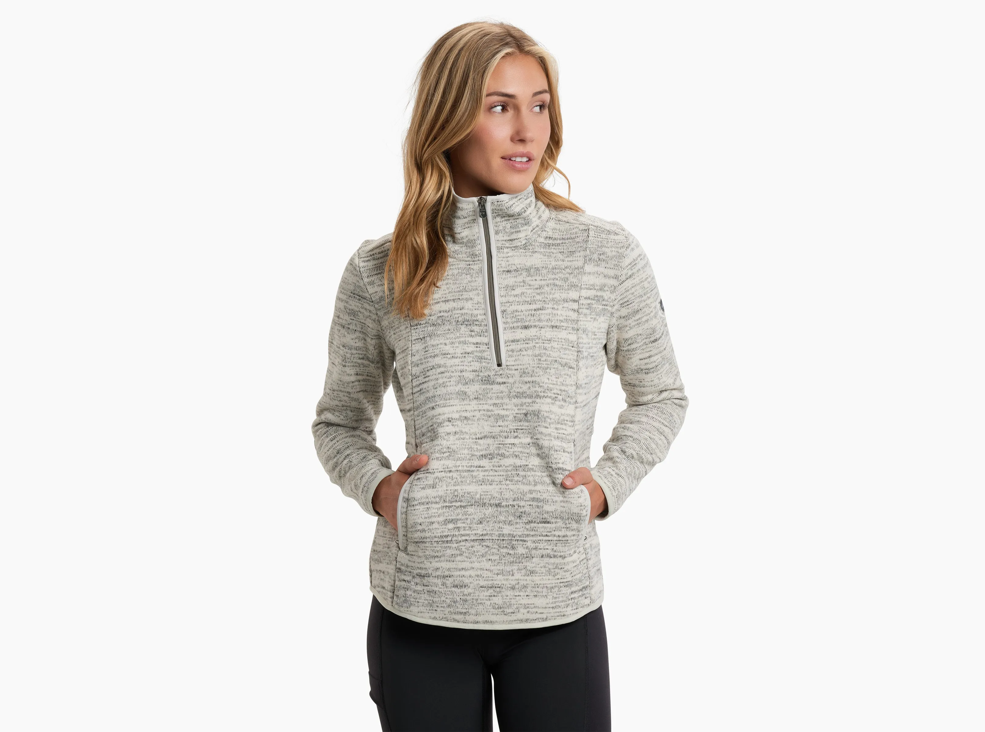 Kuhl Womens Ascendyr 1/4 Zip Sweater - Ash