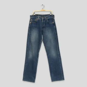 Levi's 501 Faded Blue Jeans Stonewash Size 27x28