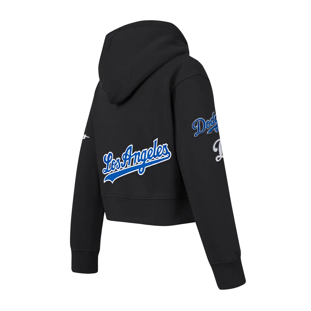LOS ANGELES DODGERS CLASSIC BIG GIRLS FLC PO HOODIE (BLACK)