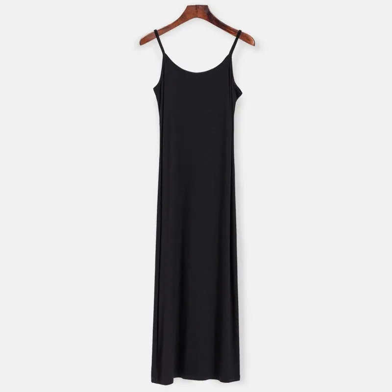 LVSANW Hirsionsan Spring Autumn O-Neck Elastic Knit Long Dresses Women 2024 Elegant Chic Soft Lady Hollowing Sweater Dresses Femme New
