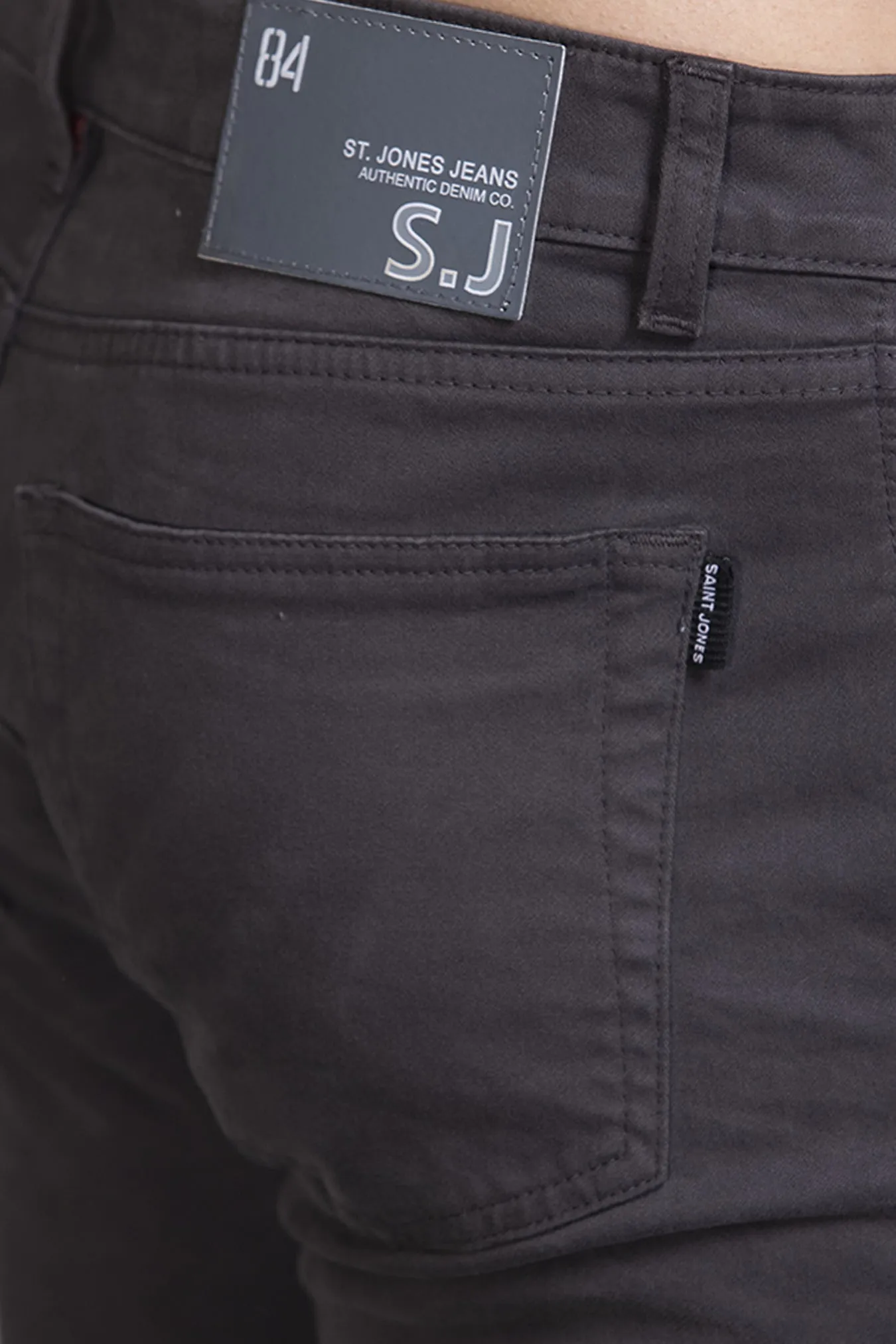 Men Colored jeans Slimfit-Dark grey