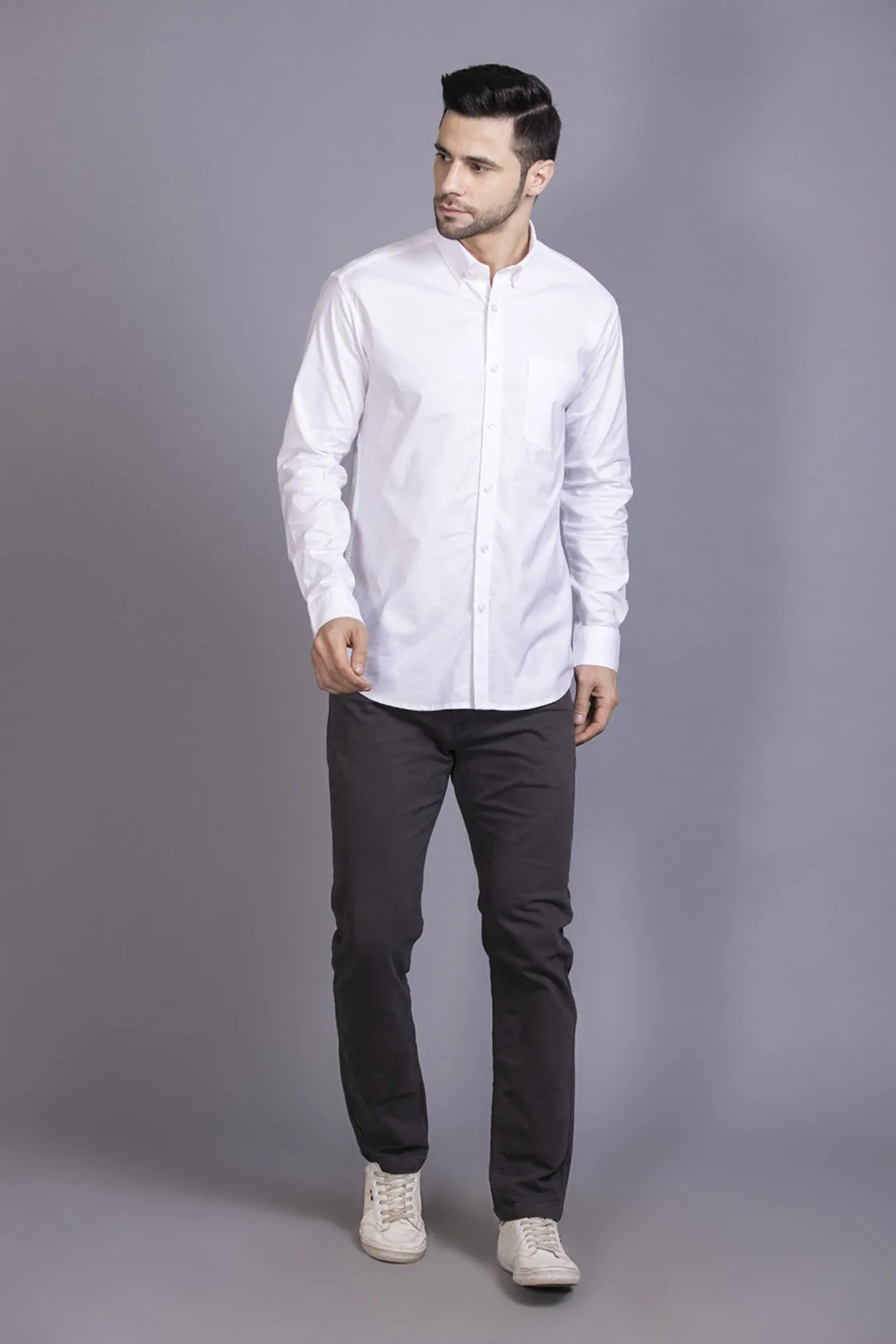Men Colored jeans Slimfit-Dark grey