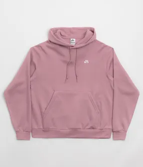 Nike SB Essential Small Logo Hoodie - Plum Dust / White