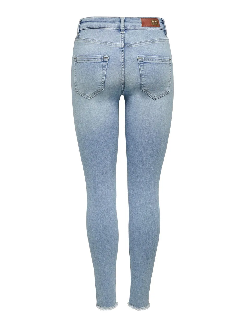 Onblush Life Mid Sk Ank Rw Rea306 Noos - Blue Denim