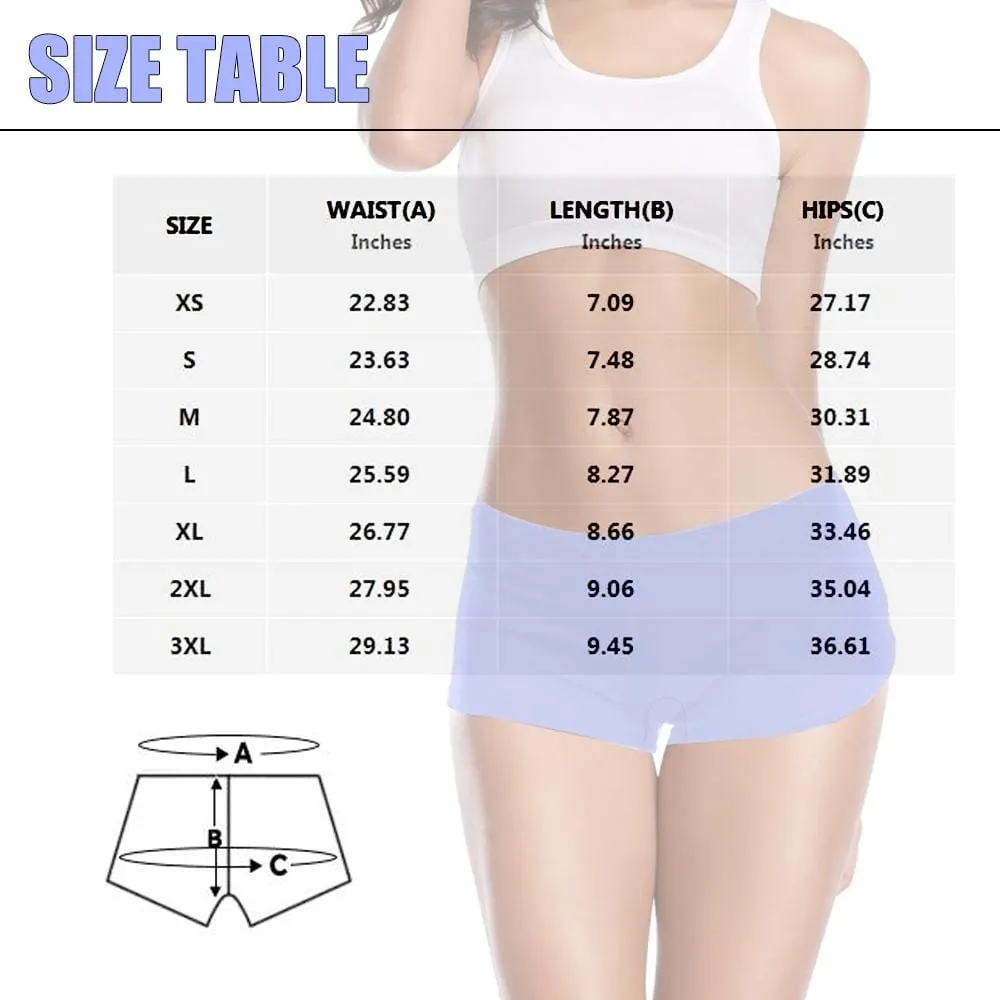 Personalized Face Underwear for Women Custom Mom Life Women's Boyshort Panties Gift for Her