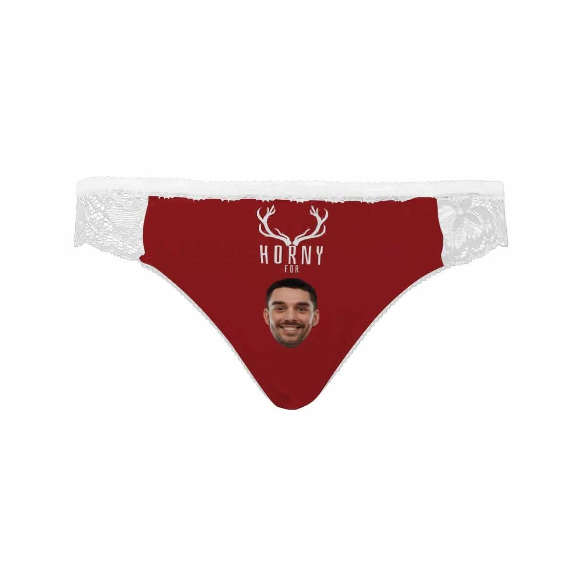 Personalized Face Womens?Panties Custom Horny Sexy Underwear Women's Lace Panty Gift For Her
