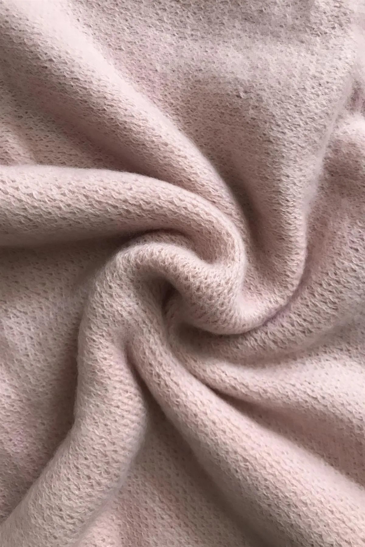 Plain Knitted Tassel Poncho